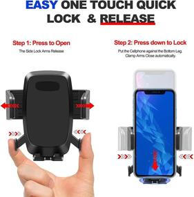 img 3 attached to Enhanced Car Phone Holder Mount: Auto Lock, Strong Suction - Dashboard/Windshield Universal Mount, 360° Adjustable Stand Compatible with All Mobile Phones