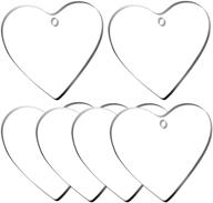 acrylic heart blanks keychain crafts logo