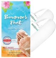 summer foot premium foot pads for super soft baby feet | exfoliating foot peel to remove callus & repair rough heels with just 1 use | german tested for best results logo
