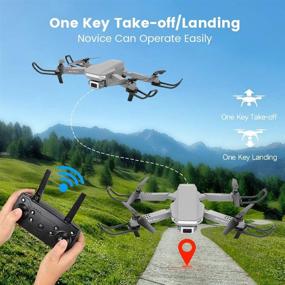 img 3 attached to 📷 2108P HD Camera Foldable RC Drone for Beginners & Adults - Behorse RC Quadcopter with FPV Live Video, One Key Take Off, 3D Flips, Extra 2 Batteries, Carrying Case