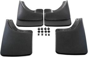 img 2 attached to 🚜 Red Hound Auto Heavy Duty Molded Mud Flaps for Dodge Ram (02-08 1500 &amp; 03-09 2500 3500) - Compatible with Trucks Without Fender Flares - Front &amp; Rear 4pc Set - Guards against Splash