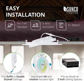 img 1 attached to Sunco Lighting Downlight Junction Selectable Industrial Electrical in Lighting Components