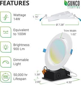 img 2 attached to Sunco Lighting Downlight Junction Selectable Industrial Electrical in Lighting Components