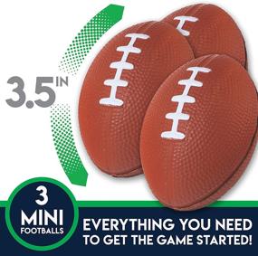 img 2 attached to 🏈 Franklin Sports Kids Football Target Toss - Indoor Football Passing Game for Kids with Mini Footballs - Football Passing Targets