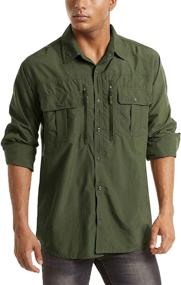 img 4 attached to 🌞 Ultimate Sun Protection: MAGCOMSEN Men's UPF 50+ Button Down Shirt for Hiking, Fishing, Work