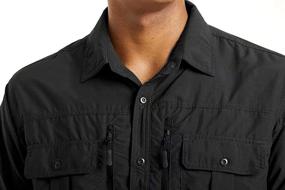 img 1 attached to 🌞 Ultimate Sun Protection: MAGCOMSEN Men's UPF 50+ Button Down Shirt for Hiking, Fishing, Work