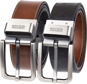 img 4 attached to 👔 Men's Leather Reversible Accessories and Belts by Kenneth Cole REACTION