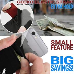 img 1 attached to Phone Wallet Double Pocket Black White