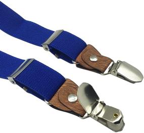 img 1 attached to Girls Elastic Adjustable Suspenders Colors Boys' Accessories