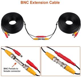 img 1 attached to 🔌 WildHD BNC Cable 150ft Siamese Video and Power All-in-One Security Camera Cord for Max 5MP HD CCTV DVR System