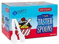 party bargains plastic mini spoons logo