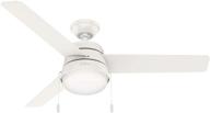 💡 hunter aker ceiling fan led light with pull chain control - ideal for indoor spaces логотип