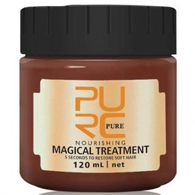 img 4 attached to 🧖 5-Second Argan Oil Hair Treatment Mask: Hydrating, Repairing & Strengthening - Hair Magical 120ml