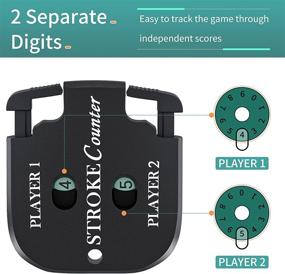 img 2 attached to Vibit Mini Golf Score Shot Stroke Counter Clicker with Key Chain - 2 Pack Set for Portable Golf Game Scorekeeping and Putts Tracking