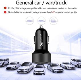 img 1 attached to Fast Charge USB C Car Phone Charger Adapter, Compatible with iPhone 12 Pro Max/Mini/11/XS/XR/X/8 Plus/SE/Plus, Samsung Galaxy S9/S8/S7/S6 Edge, Google Pixel, LG, and More