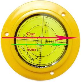 img 3 attached to 📏 Preemer 90mm/3.5 inch Big Bullseye Circular Bubble Spirit Leveler with Mounting Holes for RV Leveling Camper