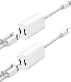 img 4 attached to Double up with [Apple MFi Certified] 2 Pack iPhone Double Lightning