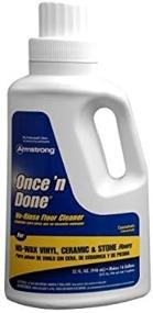 img 1 attached to 🧹 Effortless Cleaning with Once'N Done No Rinse Cleaner - 1 Qt Bottle!