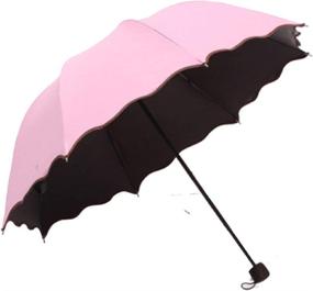 img 4 attached to ☂️ Compact Travel Umbrellas with Easy-Handled Operation