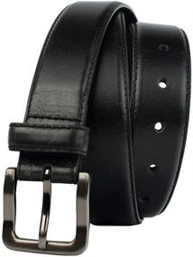 img 4 attached to 👔 Full Grain Leather Belt with Nickel Free Buckle - Metro Black Dress