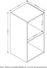 img 3 attached to 🔍 Furinno Espresso Pelli Cubic Storage Cabinet, 2x1 - Optimize Your Search!