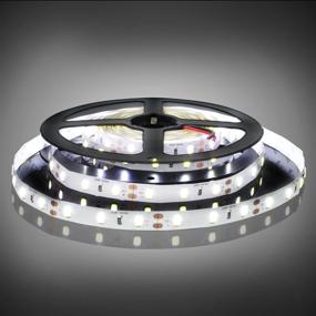 img 4 attached to 🔌 EKSAVE 12V LED Strip Light, Flexible 16.4ft 6000K LED Light Strip 5630 LED Tape Light for Home, Kitchen, Party, Christmas and More, Non-Waterproof, White - Ideal for SEO, No Power Adapter