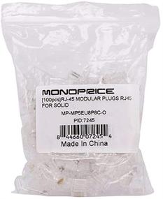 img 1 attached to 🔌 RJ-45 модульные разъемы Monoprice RJ45, 100 штук для твердых подключений (107245): эффективное решение для сетевого подключения.