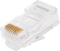 🔌 rj-45 модульные разъемы monoprice rj45, 100 штук для твердых подключений (107245): эффективное решение для сетевого подключения. логотип