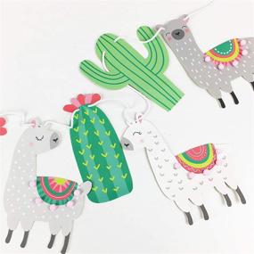 img 2 attached to 🌵 Llama and Cactus Fiesta Garland: Party Decor, Room Decoration, Photo Prop, and More