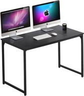 💻 liink1ga computer desk - modern 47 inch pc & laptop table for small spaces - black office desk with metal frame logo