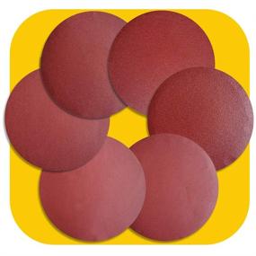 img 4 attached to Pack of 60 Self-Stick 5 Inch NO-Hole PSA Aluminum Oxide 📦 Sanding Discs - Assorted Grits (10 Each: 60, 100, 150, 180, 240, 400)