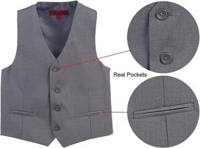 img 3 attached to Gioberti Boys' Button Formal Black Clothing featuring Suits & Sport Coats