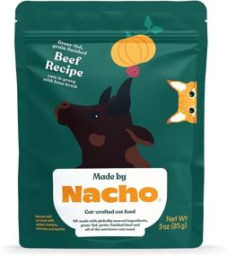 img 3 attached to 🐱 Nacho Wet Cat Food - Cuts in Gravy: Grass-Fed Grain Finished Beef Recipe with Bone Broth, Extra Hydration - (24) 3 oz. Pouches
