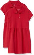 👗 girls' short-sleeve polo dress by amazon essentials - perfect uniform pique style logo