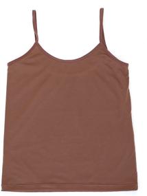 img 4 attached to 👚 Comfortable and Stylish Lightweight Delicate Seams Training Camisole for Girls