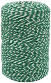 img 4 attached to 🎁 Versatile Tenn Well Green and White Twine: Ideal for Baking, Butchers, Crafts, and Christmas Gift Wrapping - 656 Feet of Cotton Bakers Twine