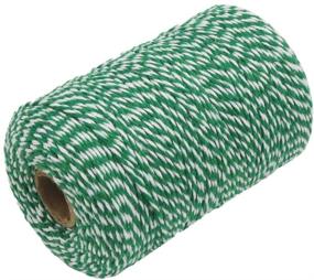 img 3 attached to 🎁 Versatile Tenn Well Green and White Twine: Ideal for Baking, Butchers, Crafts, and Christmas Gift Wrapping - 656 Feet of Cotton Bakers Twine