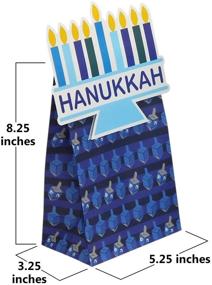 img 1 attached to 🕎 Iconikal Hanukkah Die-Cut Flip Over Treat & Gift Bags, 20-Count: Festive Packaging for Hanukkah Goodies!