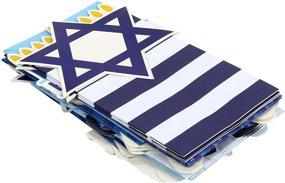 img 2 attached to 🕎 Iconikal Hanukkah Die-Cut Flip Over Treat & Gift Bags, 20-Count: Festive Packaging for Hanukkah Goodies!