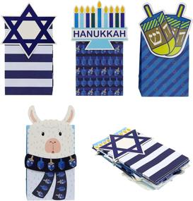 img 3 attached to 🕎 Iconikal Hanukkah Die-Cut Flip Over Treat & Gift Bags, 20-Count: Festive Packaging for Hanukkah Goodies!