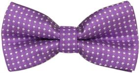 img 1 attached to 🎀 Добавьте очарование и стиль с галстуками-бабочками Ainow Boy's Children Solid Color Satin Bow Ties / Bowties.