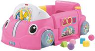 🚗 fisher-price pink laugh & learn crawl around car - dimensions: 18.90 x 28.74 x 12.60 inches logo