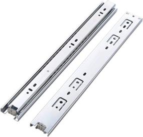 img 3 attached to 🔒 Friho 10 Pair of 24 Inch Hardware Ball Bearing Side Mount Drawer Slides for Full Extension - 10'', 12'', 14'', 16'', 18'', 20'', 22'', 24'' Lengths