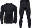 jooferic thermal underwear fleece black t32 logo