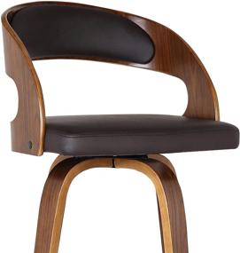 img 1 attached to 🪑 Premium Brown Counter Height Arctic Bar Stool by Armen Living