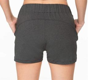 img 1 attached to 🩳 Kcutteyg Women's Workout Shorts with 3 Pockets, Running Yoga Athletic Gym Sports Hiking Shorts 2.5 Inches