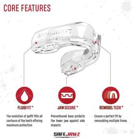 img 3 attached to 🥊 SAFEJAWZ Mouthguard - Slim Fit Design for Optimal Protection in Boxing, Basketball, Lacrosse, Football, MMA, Martial Arts, Hockey, and All Contact Sports - Includes Handy Case