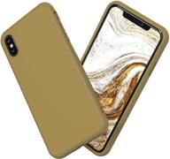 🦏 rhinoshield full impact protection case for iphone x - solidsuit, military grade, slim design, beige logo