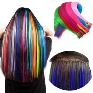 synthetic extensions hairpieces feathers silicone logo