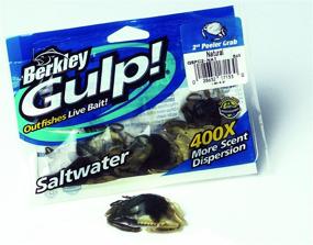 img 1 attached to 🦀 Shop the Berkley Gulp! Peeler Crab Natural Peeler, 2in for Ultimate Fishing Success